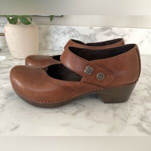 Dansko Tandy Brown Mary Jane Shoes Leather EU 37 US 6.5 - 7